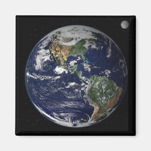 Vollständige Erde mit Nord- und Südamerika Magnet (Vorne)