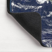 Vollständige Erde mit Nord- und Südamerika Mousepad (Ecke)