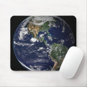 Vollständige Erde mit Nord- und Südamerika Mousepad (Mit Mouse)