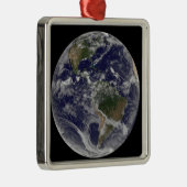 Vollständige Erde mit Nord- und Südamerika Ornament Aus Metall (Rechts)