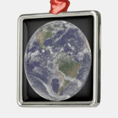 Vollständige Erde mit Nord- und Südamerika Ornament Aus Metall (Links)