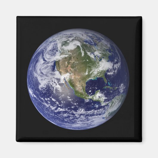 Vollständige Erde mit Nordamerika 3 Magnet (Vorne)