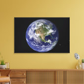 Vollständige Erde mit Nordamerika Leinwanddruck (Insitu (Wohnzimmer))