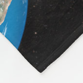 Vollständige Erde mit simulierten Wolken über Afri Fleecedecke (Ecke)