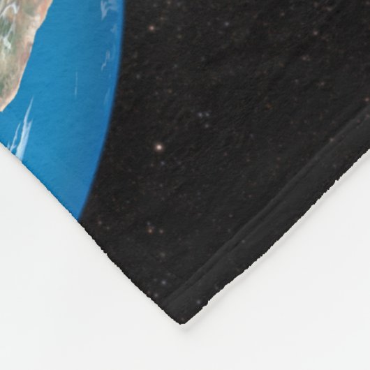 Vollständige Erde mit simulierten Wolken über Afri Fleecedecke (Ecke)