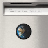 Vollständige Erde mit simulierten Wolken über Afri Magnet (In Situ (Geschirrspüler))