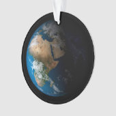 Vollständige Erde mit simulierten Wolken über Afri Ornament (Vorderseite)