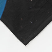 Vollständige Erde mit simulierten Wolken über der  Fleecedecke (Ecke)