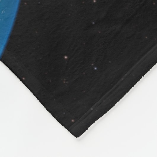 Vollständige Erde mit simulierten Wolken über der  Fleecedecke (Ecke)