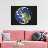 Vollständige Erde mit Südamerika Leinwanddruck (Insitu (Wohnzimmer))