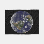 Vollständige Erde mit tropischen Stürmen im Atlant Fleecedecke (Vorderseite (Horizontal))