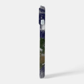 Vollständige Erde mit tropischen Stürmen im Atlant iPhone 15 Hülle (Linke Seite)