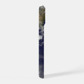 Vollständige Erde mit tropischen Stürmen im Atlant iPhone 15 Hülle (Rechte Seite)