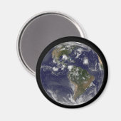 Vollständige Erde mit tropischen Stürmen im Atlant Magnet (Vorderseite/Rückseite)