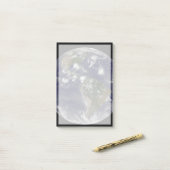 Vollständige Erde mit tropischen Stürmen im Atlant Post-it Klebezettel (Auf Schreibtisch)