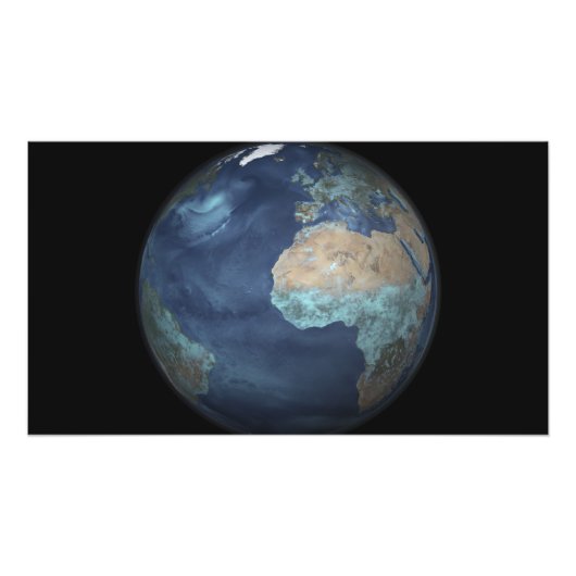 Vollständige Erde mit Verdunstung Fotodruck (Vorne)