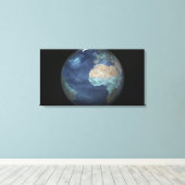 Vollständige Erde mit Verdunstung Leinwanddruck (Insitu (Holzboden))