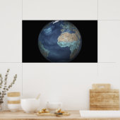 Vollständige Erde mit Verdunstung Poster (Küche)