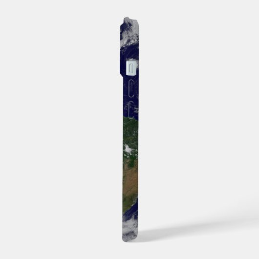 Vollständige Erde mit verschiedenen tropischen Stu iPhone 15 Hülle (Linke Seite)