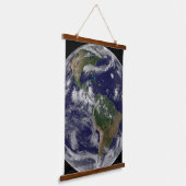 Vollständige Erde mit verschiedenen tropischen Stu Wandteppich Mit Holzrahmen (Gewinkelt)