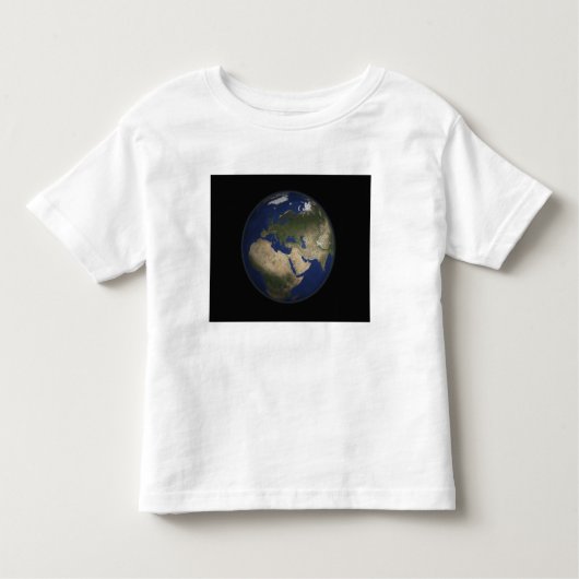 Vollständige Erdsicht auf Afrika, Europa und Mitte Kleinkind T-shirt (Vorderseite)