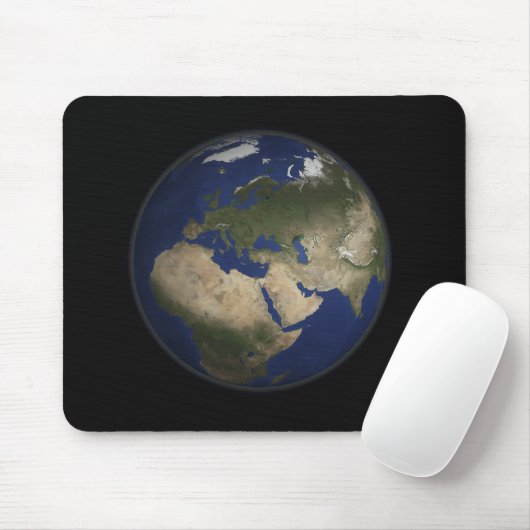 Vollständige Erdsicht auf Afrika, Europa und Mitte Mousepad (Mit Mouse)