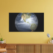 Vollständige Erdsicht mit Wasserdampf Leinwanddruck (Insitu (Wohnzimmer))