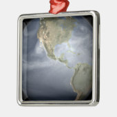 Vollständige Erdsicht mit Wasserdampf Ornament Aus Metall (Links)