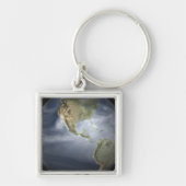 Vollständige Erdsicht mit Wasserdampf Schlüsselanhänger (Vorne)