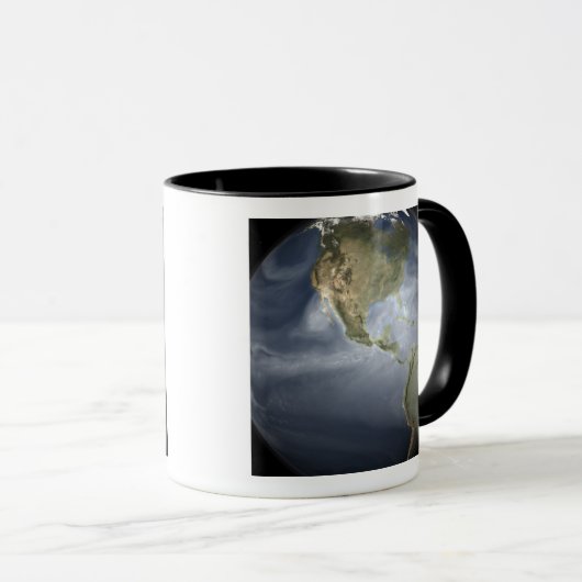 Vollständige Erdsicht mit Wasserdampf Tasse (VorderseiteRechts)