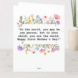 Vollständige Foto First Mother's Day Card 2023 Karte