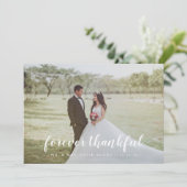 Vollständige Foto Handschrift Danke Hochzeit (Stehend Vorderseite)