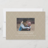 Vollständige Foto-Handschrift Hochzeit speichern S Save The Date (Rückseite)