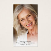 Vollständige Foto-Kardinal-Gedenkkarte (Vorderseite)