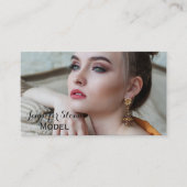 Vollständige Foto-Visitenkarte | Model Designer St Visitenkarte (Vorderseite)