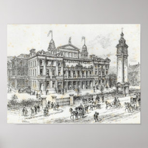 Vollständige Gebäude des Volkspalastes Poster