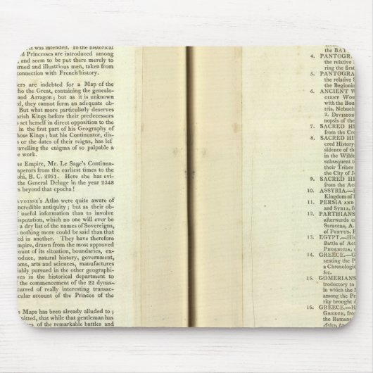 Vollständige genetische, historische, chronologisc mousepad (Vorne)