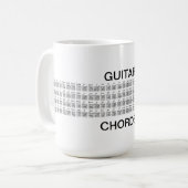 Vollständige Gitarrenakkorde 15oz Kaffeetasse (Vorderseite Links)