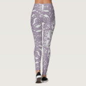 Vollständige grafische Mandala-Trendfarbe für Yoga Leggings (Rückseite)