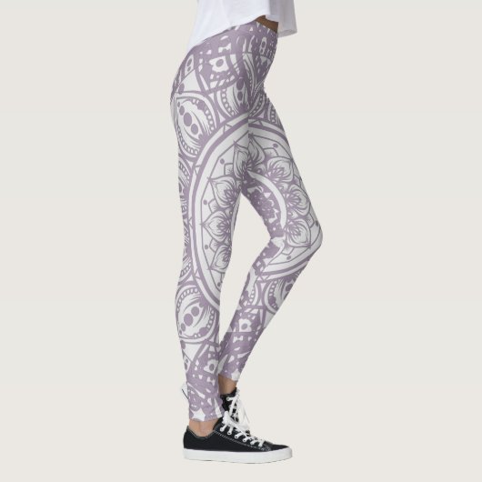 Vollständige grafische Mandala-Trendfarbe für Yoga Leggings (Rechts)