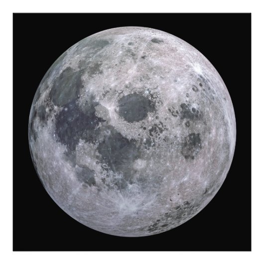 VOLLSTÄNDIGE MOON-Foto-Erweiterung Print Fotodruck (Vorne)