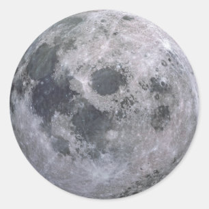 VOLLSTÄNDIGE MOON Große Aufkleber