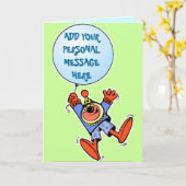 VOLLSTÄNDIGE PERSÖNLICHE GREETING-KARTEN KARTE (Gelbe Blume)