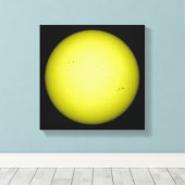 Vollständige Sicht auf die Sonne Leinwanddruck (Insitu (Holzboden))