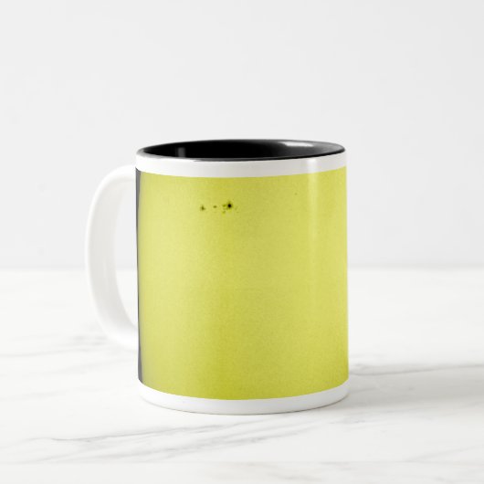 Vollständige Sicht auf die Sonne Zweifarbige Tasse (Vorderseite Links)