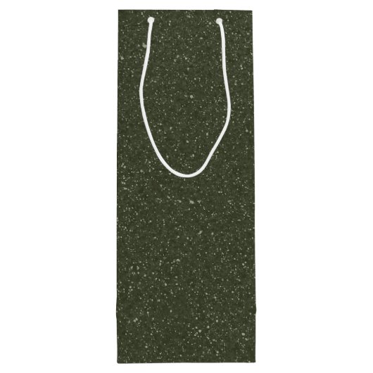 Vollständige Sparkle Moss Weinbeutel - individuell Geschenktüte Für Weinflaschen (Rückseite)