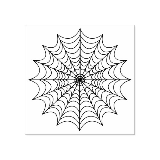 Vollständige Spider-WebHalloween-Kontur Gummistempel (Prägung)