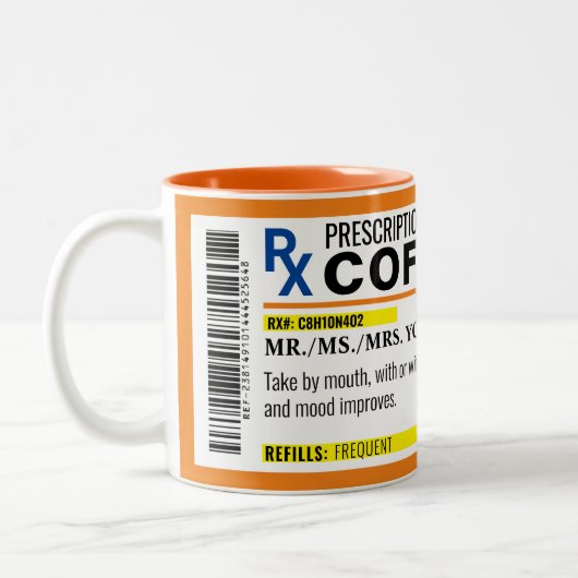 VOLLSTÄNDIGE Tasse des verschreibungspflichtigen K (Links)