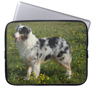 vollständiger 2 australischer Schäferhund Laptopschutzhülle
