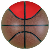 Vollständiger Basketball mit Flagge Albaniens (Rechts)